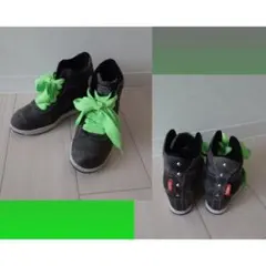 VANS◆デニムグレーウォッシュ加工 スタッズハイカット スニーカー◆24㎝