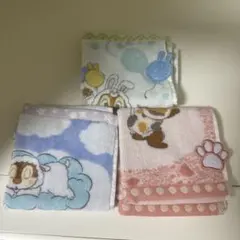 ディズニー チップとデール タオルハンカチ 3枚セット