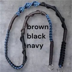 パラコード スマホショルダーストラップ ブラウン・ブラック・ネイビー