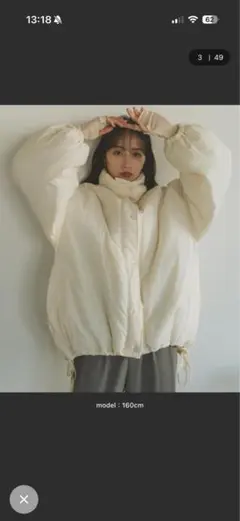 【VANNIE U】中綿トーンミドルコート　アウター　ダウン