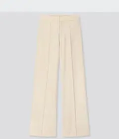 ユニクロ　ハイウエストワイドパンツ　オフホワイト　アイボリー　白