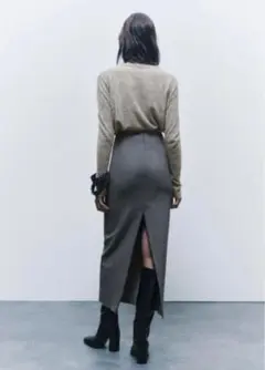 新品☆ZARA ZW COLLECTION ミディペンシルスカート XS