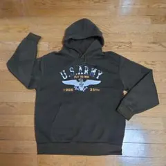 U.S. ARMY イーグル柄 スウェット プルオーバー パーカーミリタリー