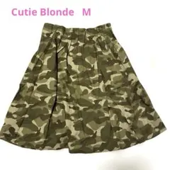 CUTiEBlonde 膝丈スカート フレアスカート 迷彩 M レディースのサムネイル