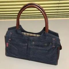 MX MICHEL KLEIN デニムハンドバッグ