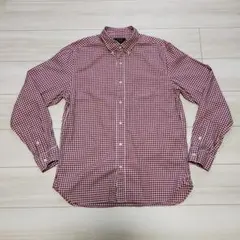 BEAMS PLUS ギンガムチェック ボタンダウン シャツ Ｌ