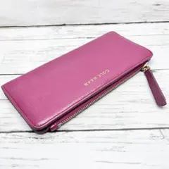 COLE HAAN コールハーン 長財布 ピンク×パープル レザー