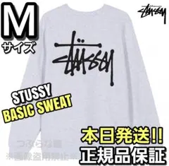 ステューシー STUSSY BASIC STUSSY CREW グレー Mサイズ