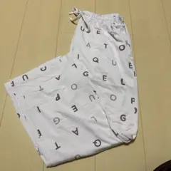 ジェラートピケ 【HOMME】レーヨンロゴ柄ロングパンツ
