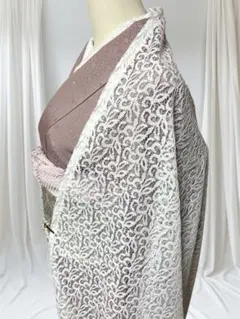 【1点限り】モモンガコート　長コート　長羽織　レースモモンガコート　ホワイト