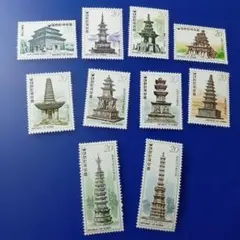 9913 外国切手 韓国 1978年 韓国の石塔シリーズ 10V