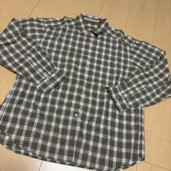 極美品 マドモアゼルノンノン 麻100% リネンシャツ ポケット パパス