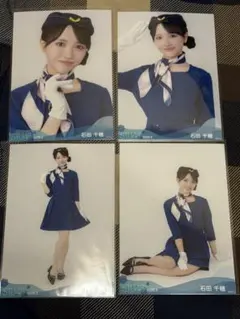 STU48 石田千穂 セカンド 写真集 サイン会 5冊購入特典写真 5枚セット