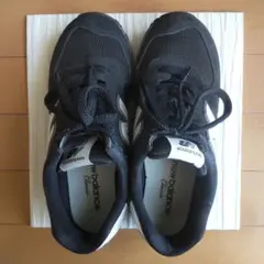 New Balance 574 スニーカー ブラック ホワイト