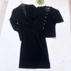 東京ソワール SOIR BENIR ブラックフォーマル 3点セット 13号 美品