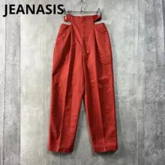 ♪ JEANASIS ジーナシス　サイドオープン　パンツ　レッド　Mサイズのサムネイル