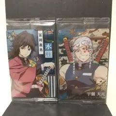 鬼滅の刃 ウエハース 冨岡義勇 宇髄天元 カード ２枚セット
