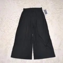 美品　マーガレットハウエル　2024 コットン　ワイドパンツ　ジャージー　黒　F