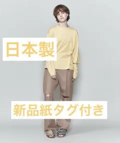 ROKU新品紙タグ付き⭐️日本製COTTON DOUBLE SLEEVE Tシャツのサムネイル