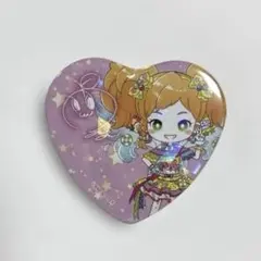 アイカツスターズ 二階堂ゆず ハート缶バッジ - メルカリ