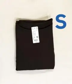 UNIQLOクレープジャージーワンピースノースリーブSダークブラウン新品ユニクロ