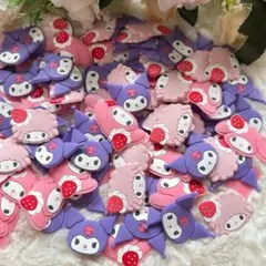 デコパーツ　かわいい　チャーム　キャラクター　クロミ　まとめ売り　ヘアピン
