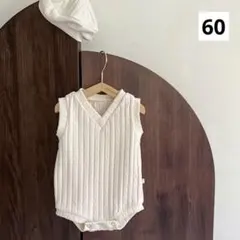 peekaboo ロンパース 60 韓国ベビー服 男の子 女の子 夏服 ニット