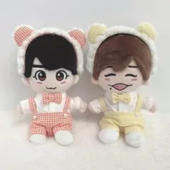 なにわ ちびぬい チェックくまさん着せ替え