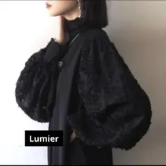 ※値下げ※Lumier 黒 バルーンスリーブ ワンピース