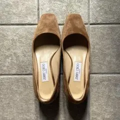 ベル様　JIMMY CHOO ブラウン スエード パンプス