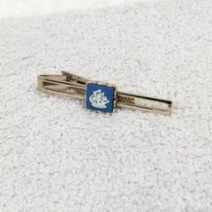 ウェッジウッド ネクタイピン ジャスパー 帆船 ブルー 英国製 ヴィンテージ