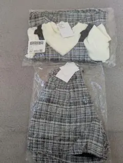 apres ies cours ツイードビスチェトップス　パンツ新品未使用110