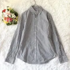 ≪美品≫ ジャーナルスタンダード ストライプ 長袖 シャツ 綿100 カジュアルのサムネイル