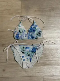 PEAK&PINE 花柄ビキニ 青のサムネイル