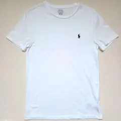 【定番】ポロ ラルフローレン ワンポイント刺繍Tシャツ ホワイト Sサイズ