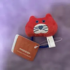 mojojojo マスコット付きヘアゴム Naughty ネコ　赤