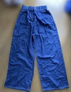 ワイドパンツ GU デニム　綿100%