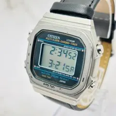 JR西日本 鉄道時計 デジタル腕時計 シチズンDQ 乗務員 腕時計（稼働品