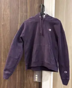 Champion リバースウィーブ　パープル フード付きパーカー