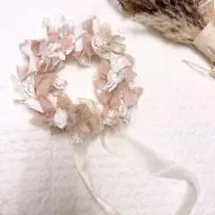 魔女の棲む森 ～classic pink～ ドライフラワー リース ハーフリース