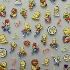 ネイルシール 5D立体 シンプソンズ バスケ アメキャラ キャラクターのサムネイル