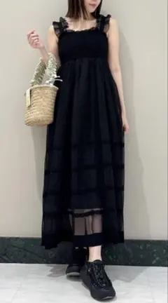 SNIDEL ティアードニットワンピース
