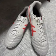 アシックス　DSライトアドバンス　ホワイト/レッド サッカーシューズ スパイク