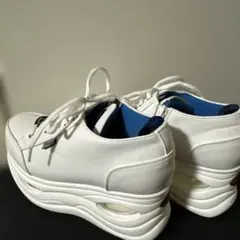 ヨースケ　厚底スニーカー　ジップ付き　37