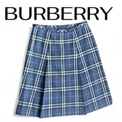 BURBERRY BLUE LABEL チェック ウール100%スカート38美品
