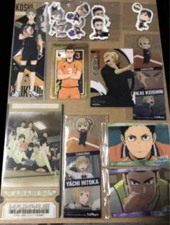 ハイキュー　烏野　セット　クリアブックマーク　カード　シール　ウエハース