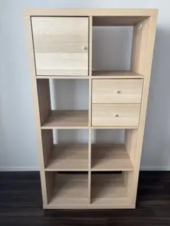 ナチュラル合成木材モダンシェルフ