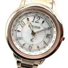 稼働 citizen 腕時計 クロスシー 電波ソーラー ピンクゴールド シチズン