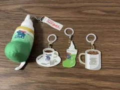 コメダ珈琲店　D賞 マーカーメタルチャーム3種　ぬいぐるみセット