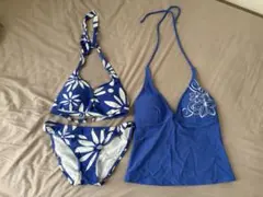 【未使用】水着3点セット／花柄／Pacific Cliff